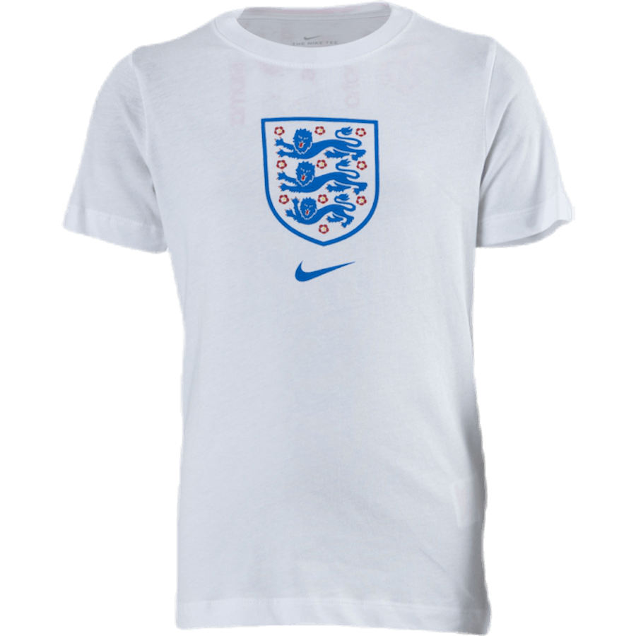 England Tee Evergreen Crest Junior Weiß