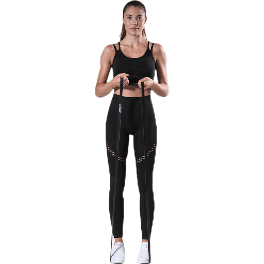 Fitness besiūlės tinklinės pėdkelnės Black