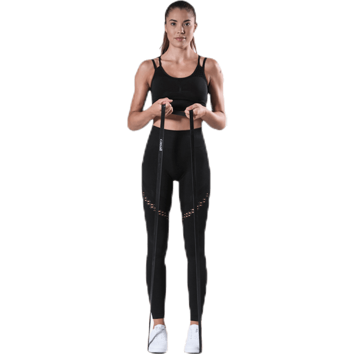 Fitness besiūlės tinklinės pėdkelnės Black