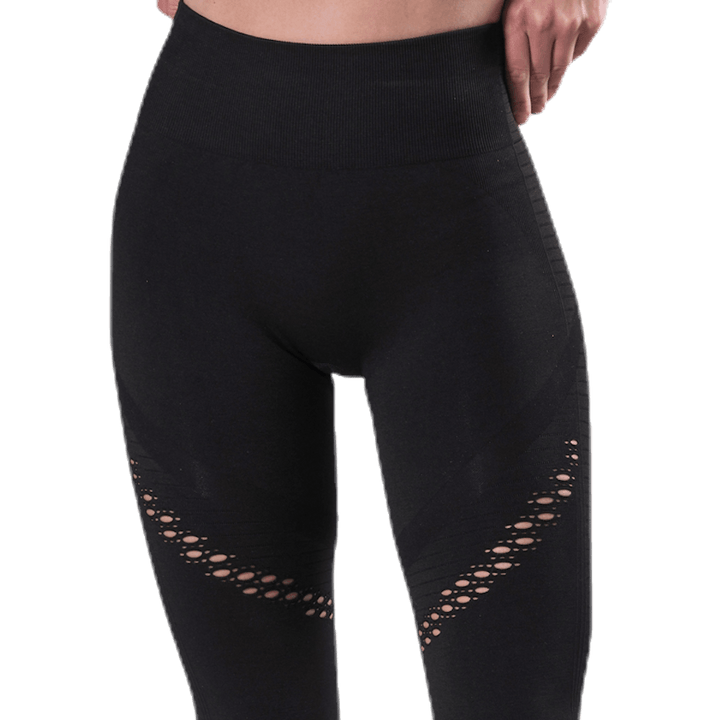 Fitness besiūlės tinklinės pėdkelnės Black