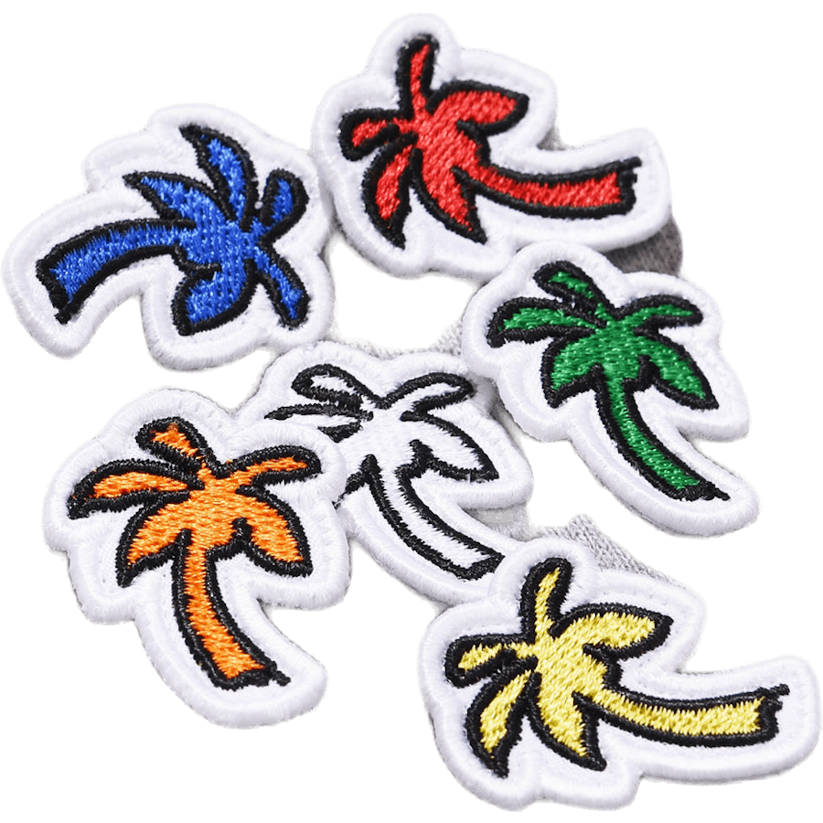 Sweat à capuche zippé Palm Patch Gris