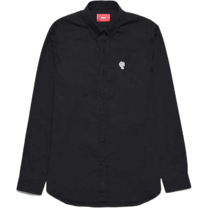 Poplin Palm Shirt Black