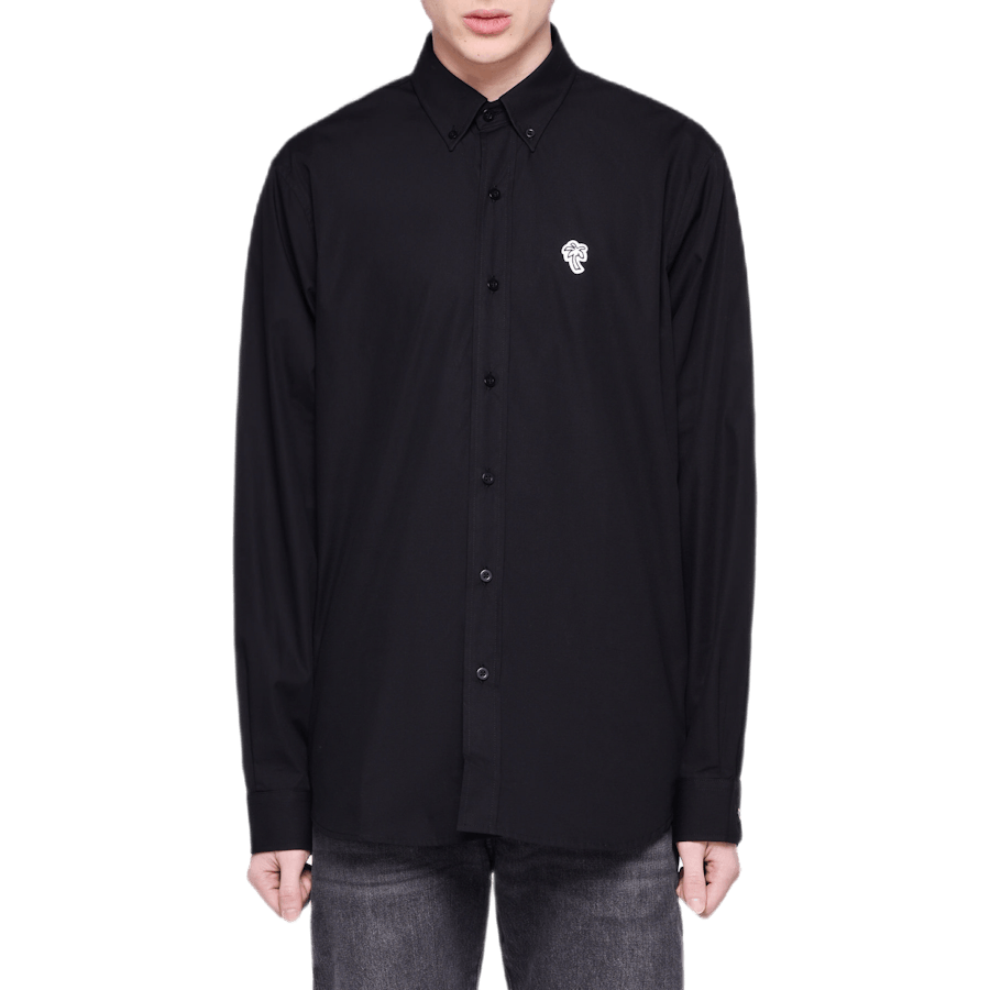 Poplin Palm Shirt Black