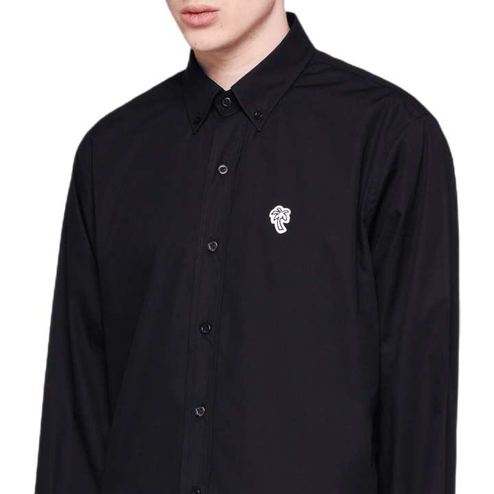Poplin Palm Shirt Black