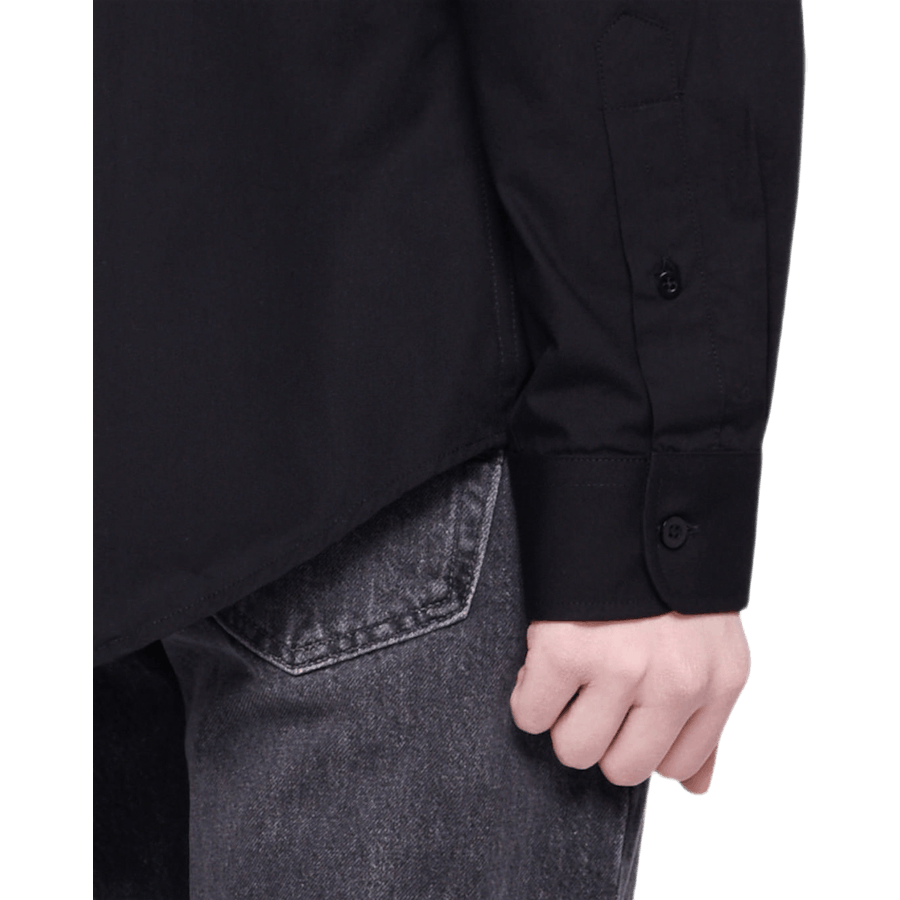 Poplin Palm Shirt Black