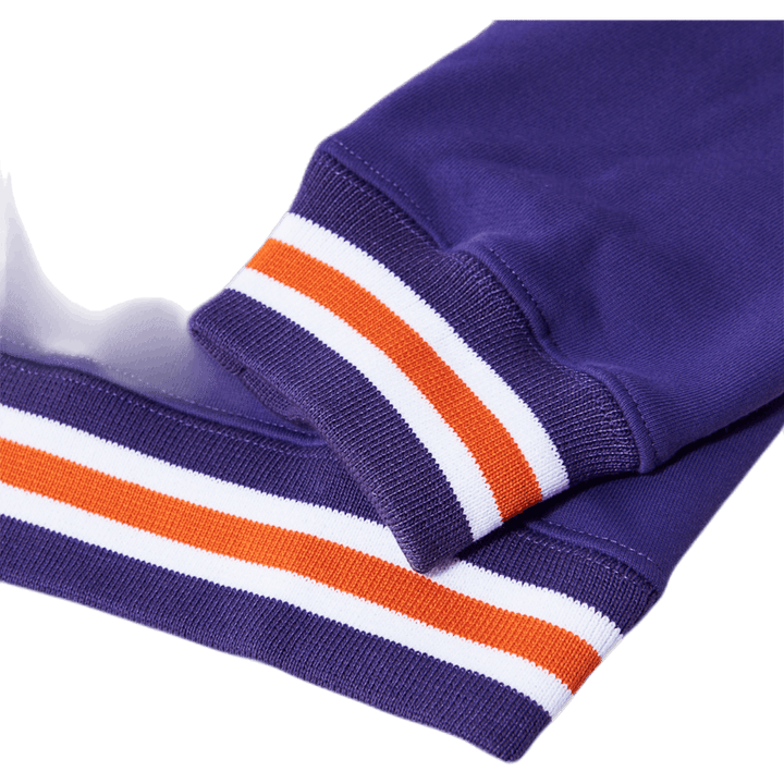 Pull ras du cou avec logo universitaire violet