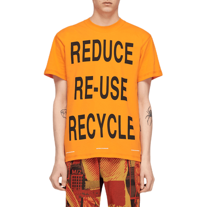 X Virgil Abloh Virgil Recycle Orange