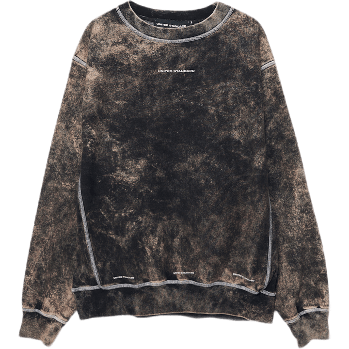 Col ras du cou avec logo Glitch noir