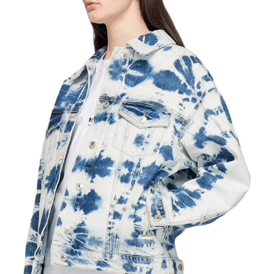 Takki Tie Dye Denim kanssa B sininen