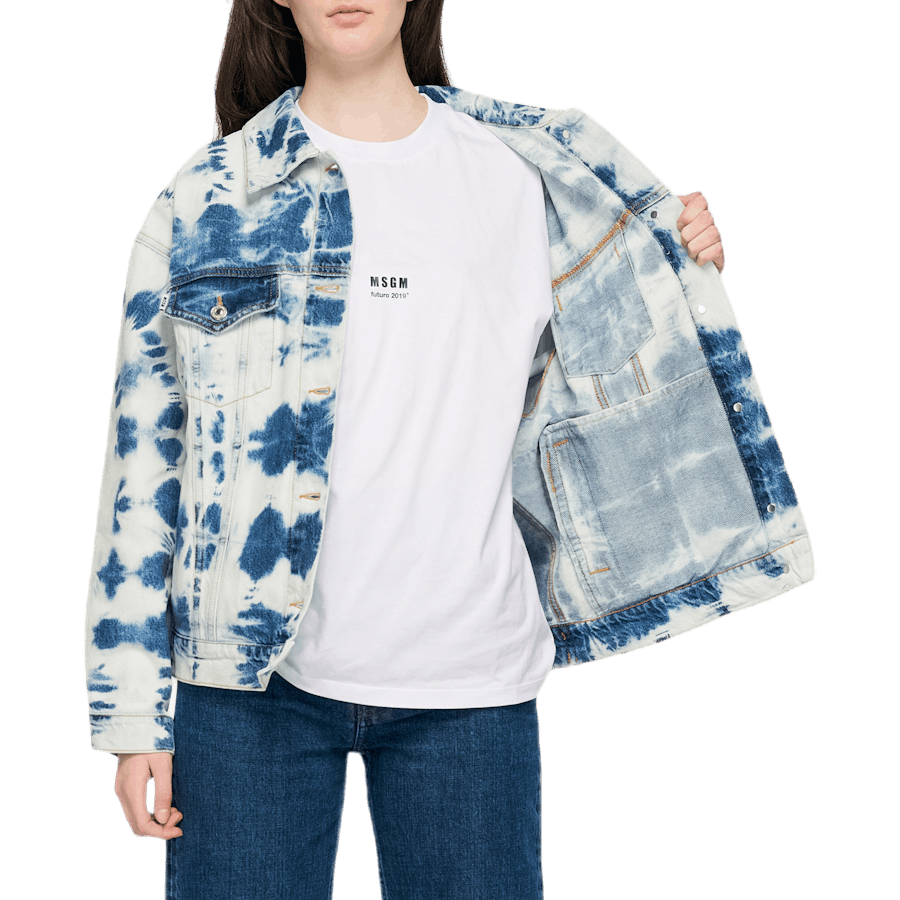 Takki Tie Dye Denim kanssa B sininen
