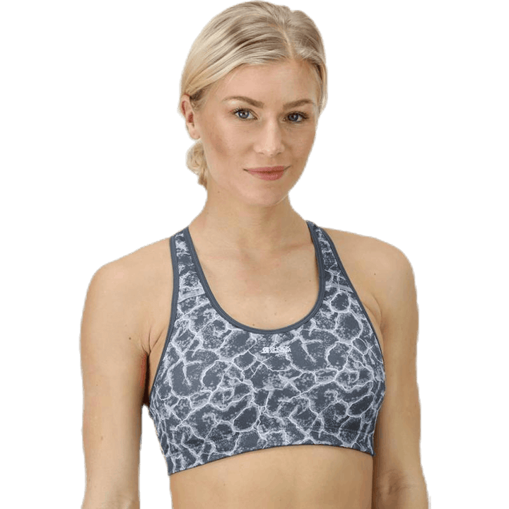 Active Crop Top grå