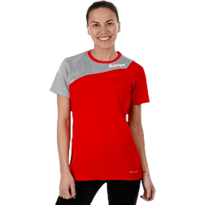Core 2.0 Shirt W Grau/Rot