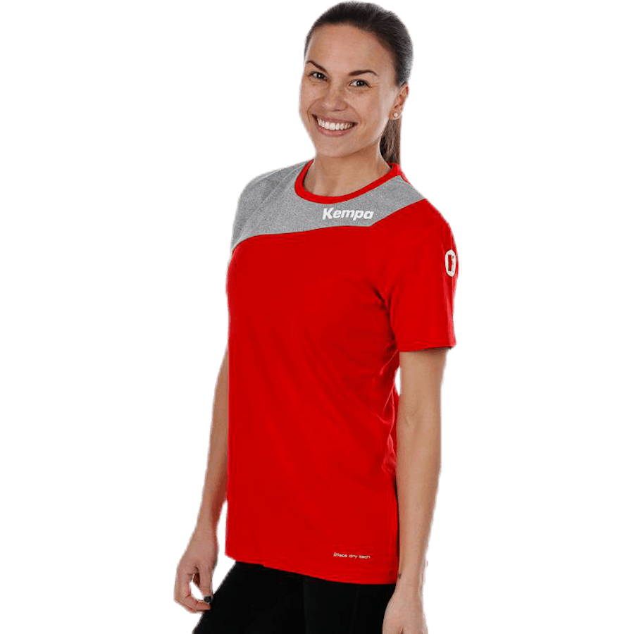 Core 2.0 Shirt W Grau/Rot