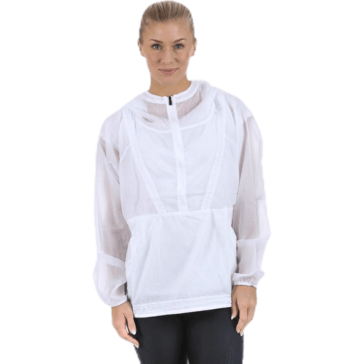 Packbarer gewebter Anorak Weiß