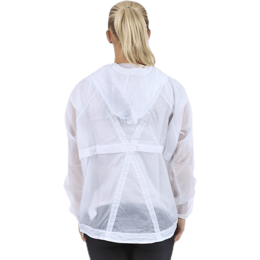 Packbarer gewebter Anorak Weiß