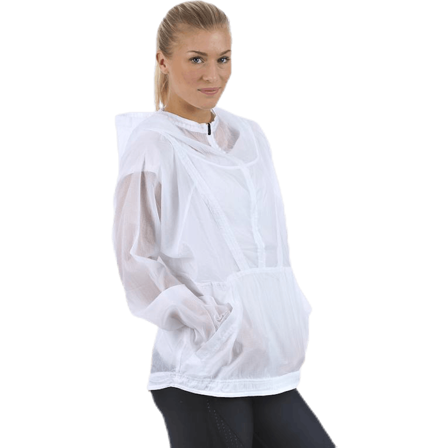 Packbarer gewebter Anorak Weiß