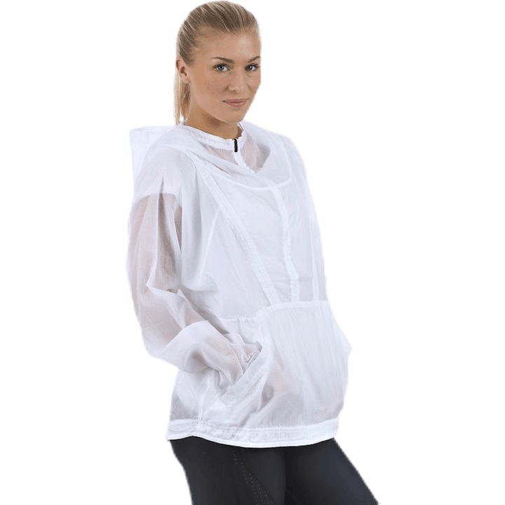 Packbarer gewebter Anorak Weiß