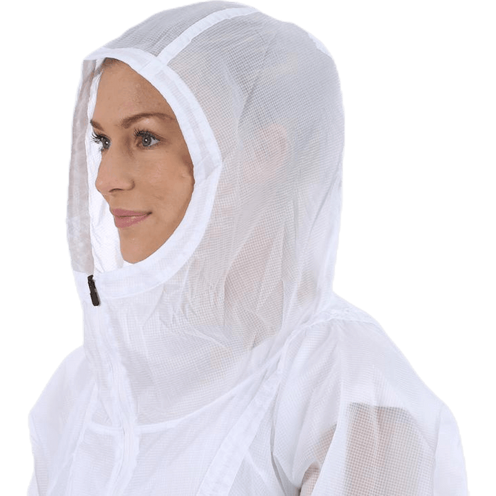 Packbarer gewebter Anorak Weiß