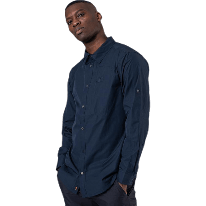 Lakeside Roll-Up Hemd Blau