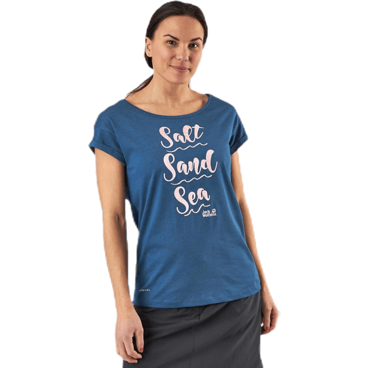 T-shirt bleu Salt Sand Sea