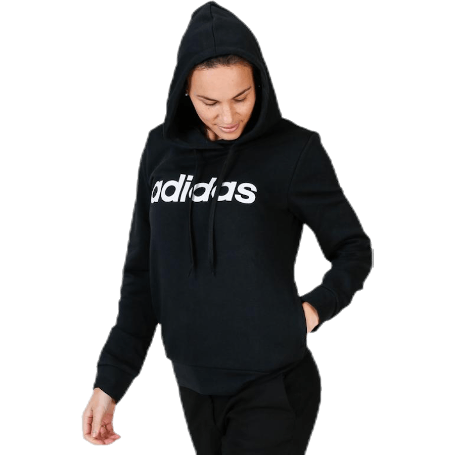 Essentials Lineær hettegenser med overtrekk svart/hvitt