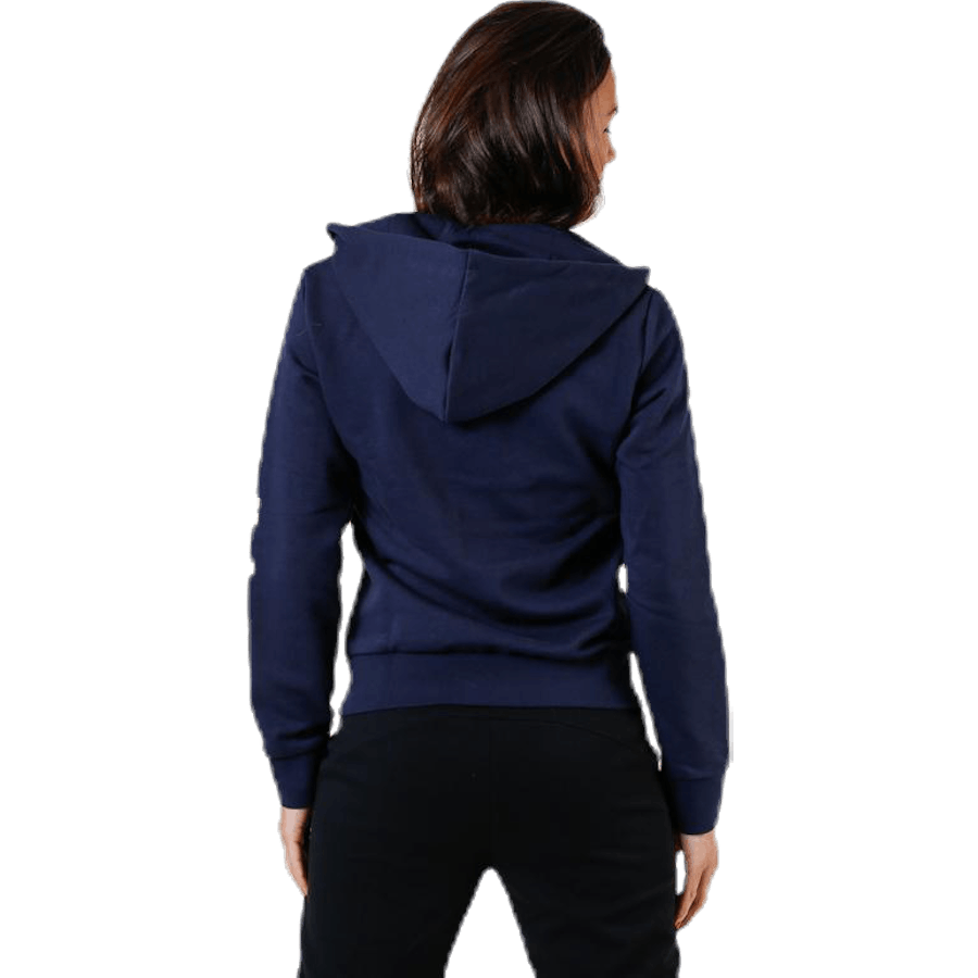 Sweat à capuche entièrement zippé Essentials Linear Legend Ink / Blanc