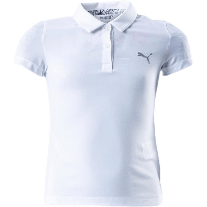 Mädchen Essential Polo Weiß