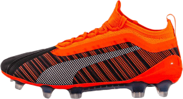 Puma One 5.1 FG/AG Junior Svart/Röd