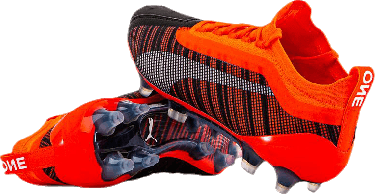 Puma One 5.1 FG/AG Junior Svart/Röd