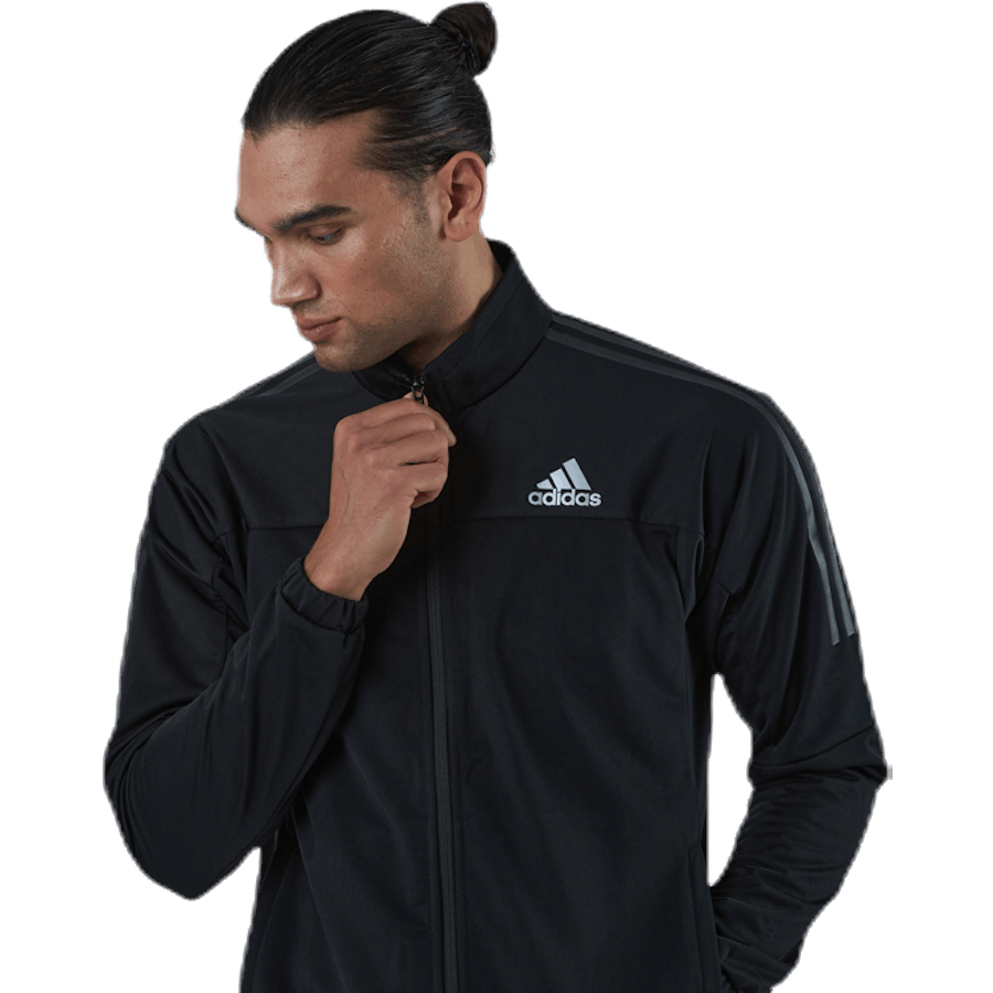 3 Stripes Knit Jacket Black