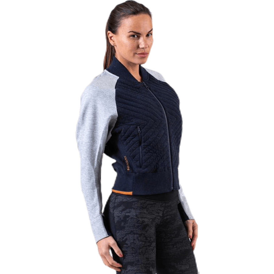 W VRCT JKT HB Blau/Grau