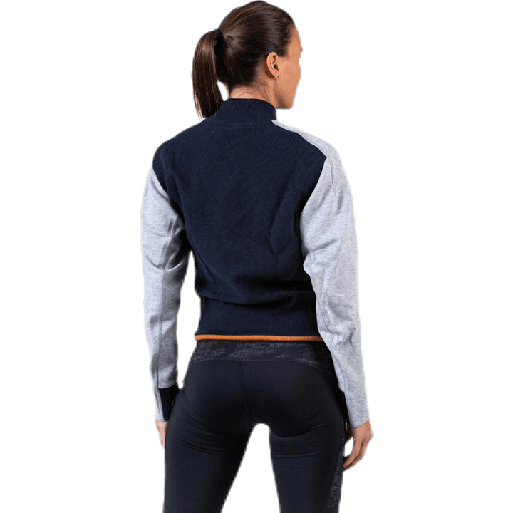 W VRCT JKT HB Blau/Grau