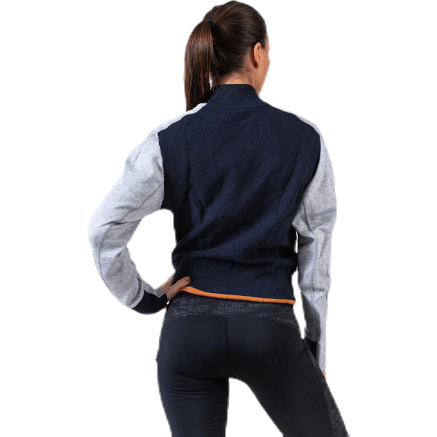 W VRCT JKT HB Blau/Grau