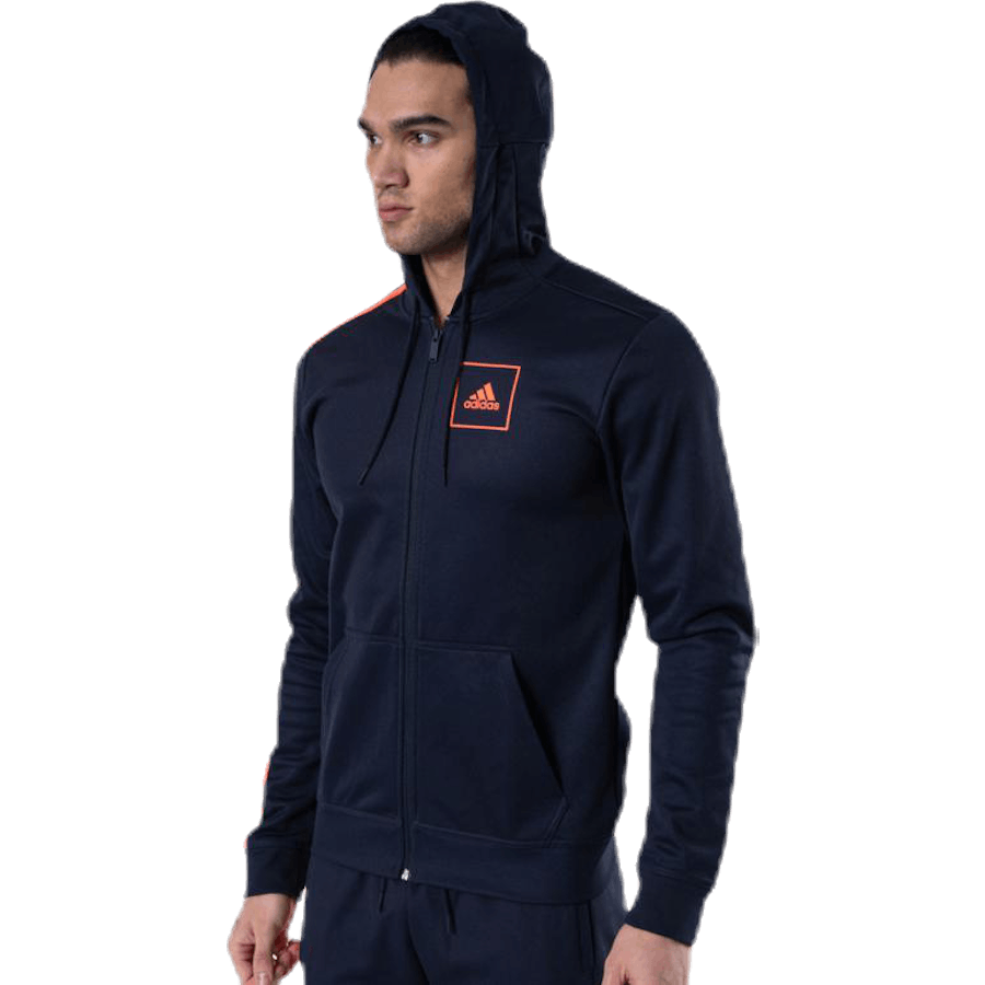 Sweat à capuche Aac Fz noir/rouge