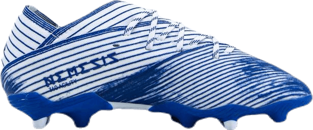 Botas Nemeziz 19.1 Firm Ground Blanco Nube / Azul Real / Azul Real
