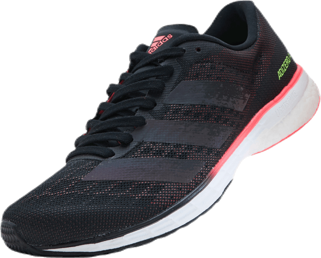 Chaussures Adizero Adios 5 : Noir/Noir/Rose vif/Corail