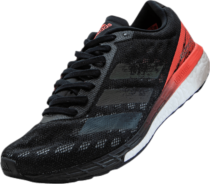 Chaussures Adizero Boston 9 : Noir/Noir/Rose vif/Corail