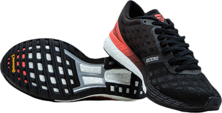 Chaussures Adizero Boston 9 : Noir/Noir/Rose vif/Corail