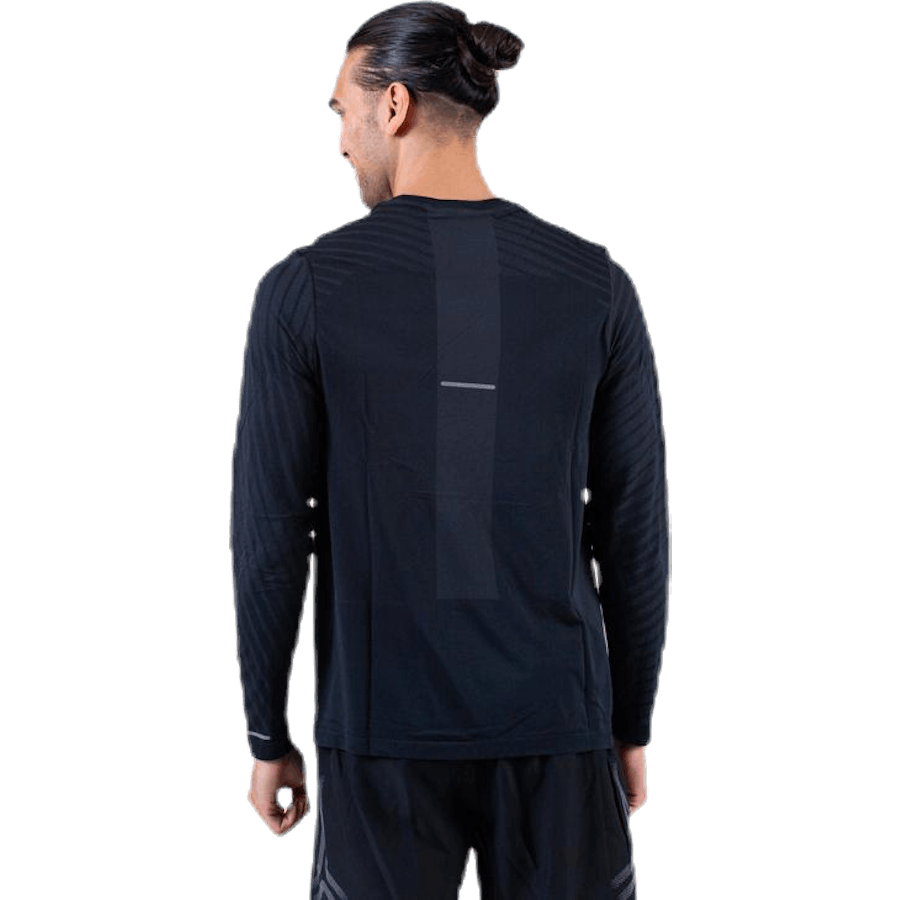 Saumaton LS Texture Musta