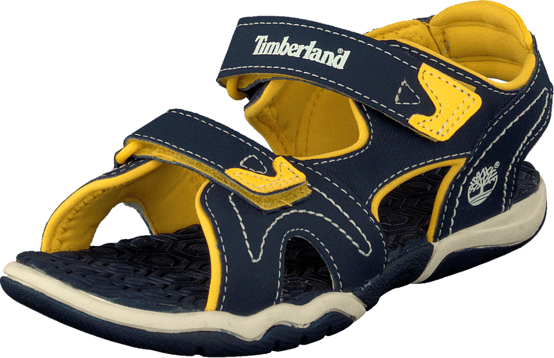 Sandale Adventure à 2 brides Bleu marine/Jaune