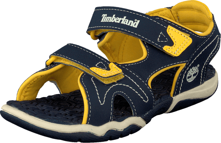 Sandale Adventure à 2 brides Bleu marine/Jaune