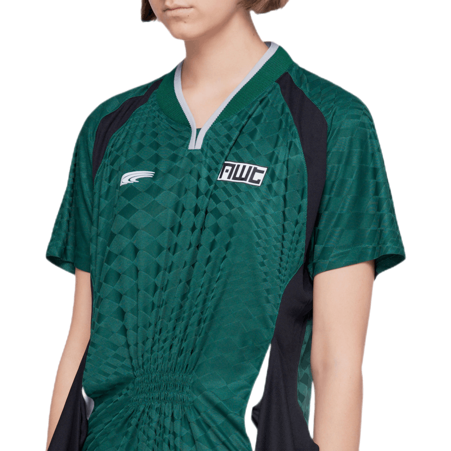 Trikot Front Krawattenkleid Grün