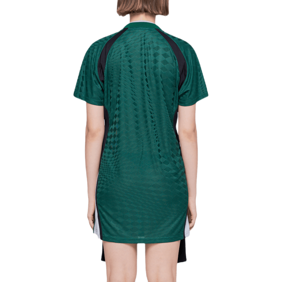 Trikot Front Krawattenkleid Grün