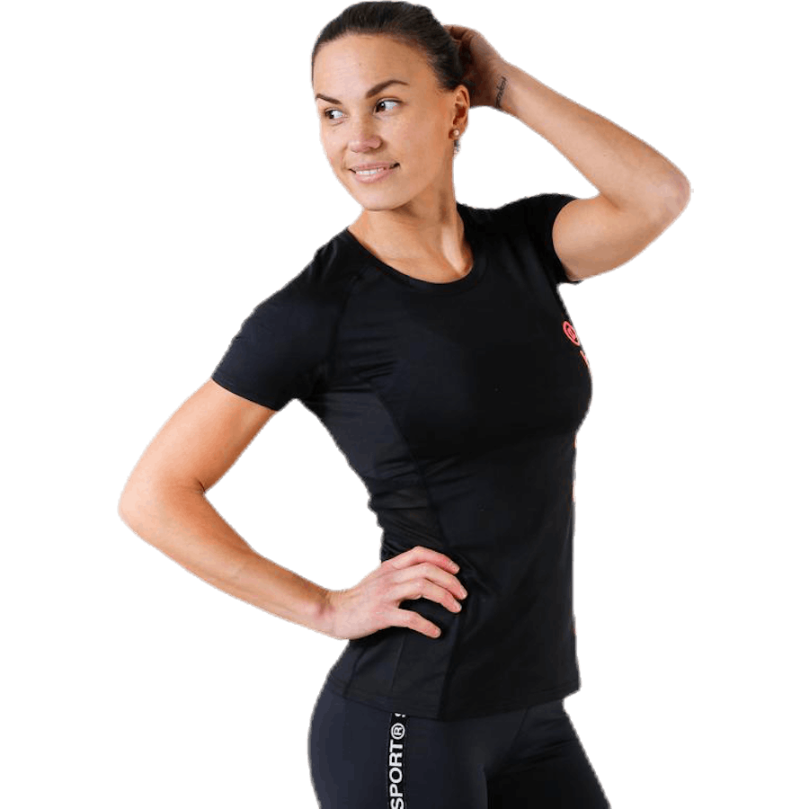 Core Mesh T-shirt Zwart