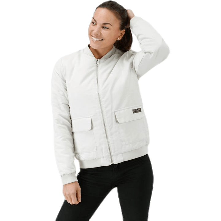 Hatty Reversible Bomber White