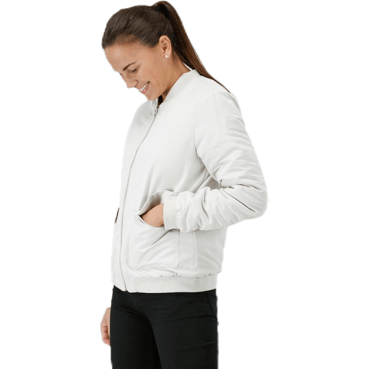 Hatty Reversible Bomber White