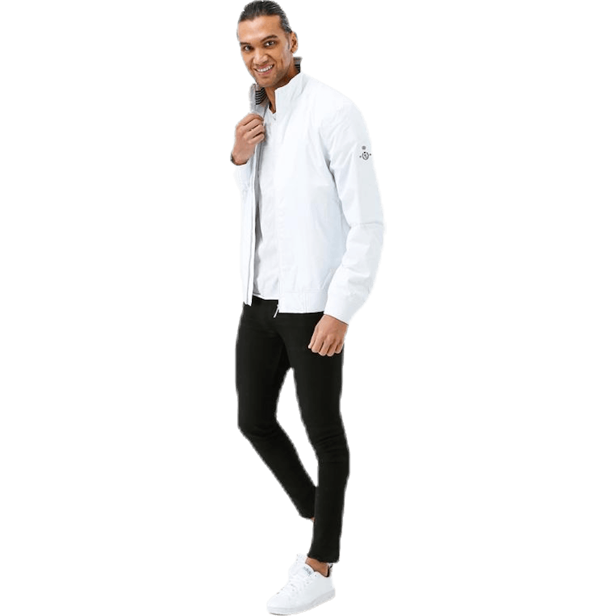 Darton Club Tech Bomber Jacket White