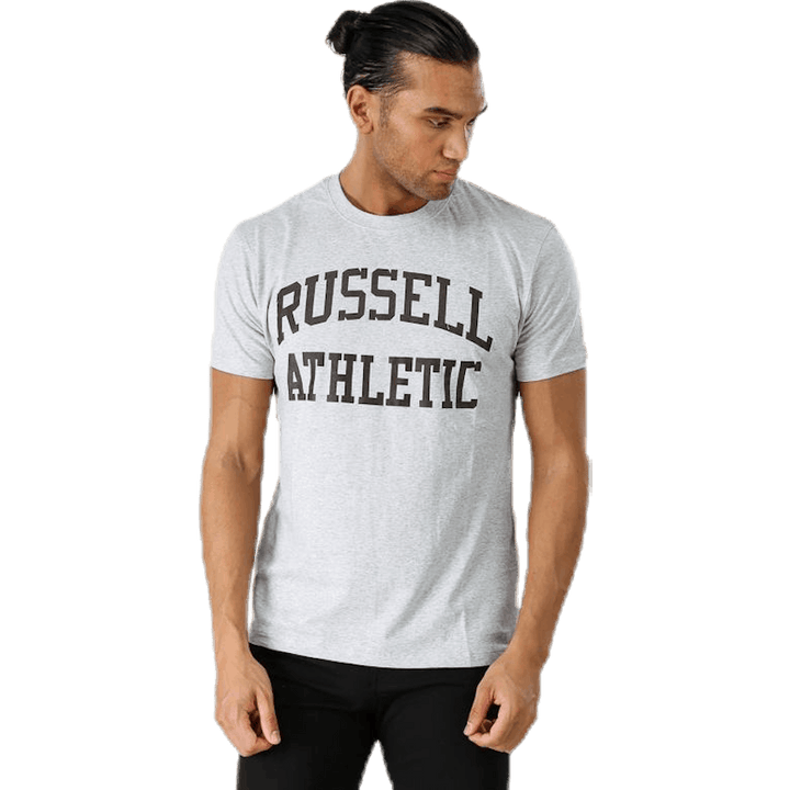 T-shirt ras du cou avec logo gris