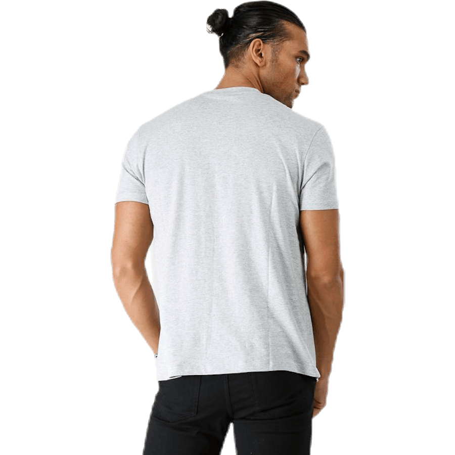 T-shirt ras du cou avec logo gris