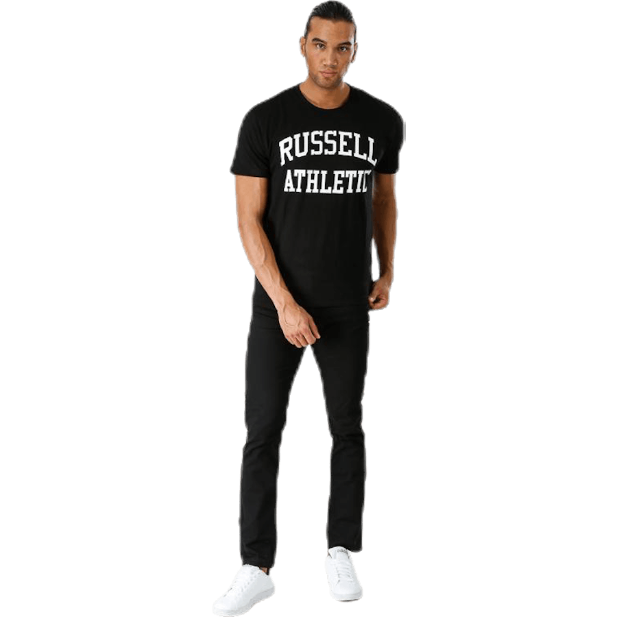 T-shirt ras du cou avec logo noir